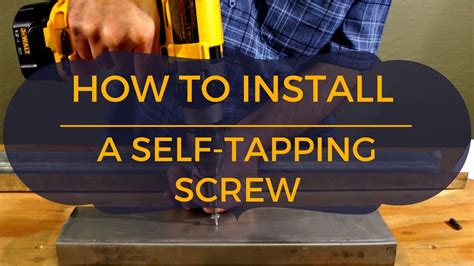 using sheet metal screws|self tapping screws into steel.